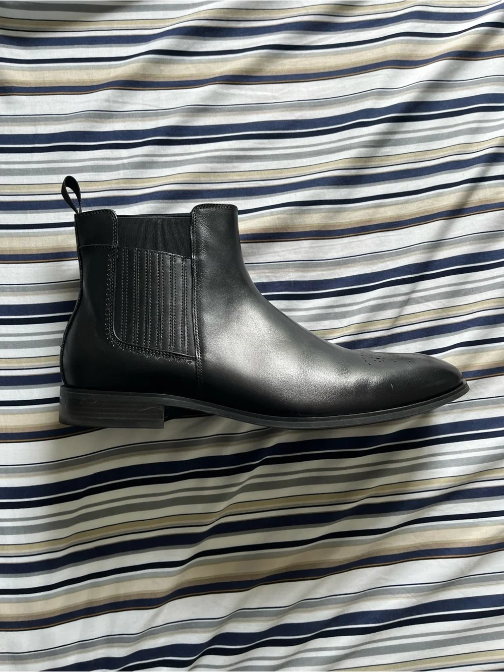 Stacy Adams Black Plain Toe Chelsea Boots | Men’s Size 13 | Like New